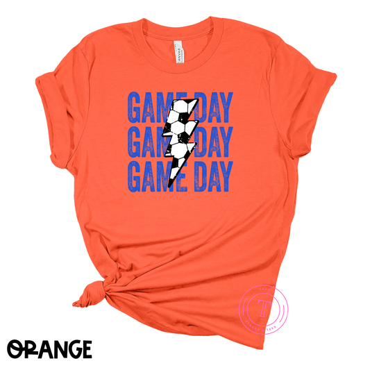 Game Day Soccer Lightning Bolt