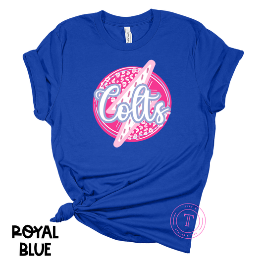 Colts Pink Lightning Bolt