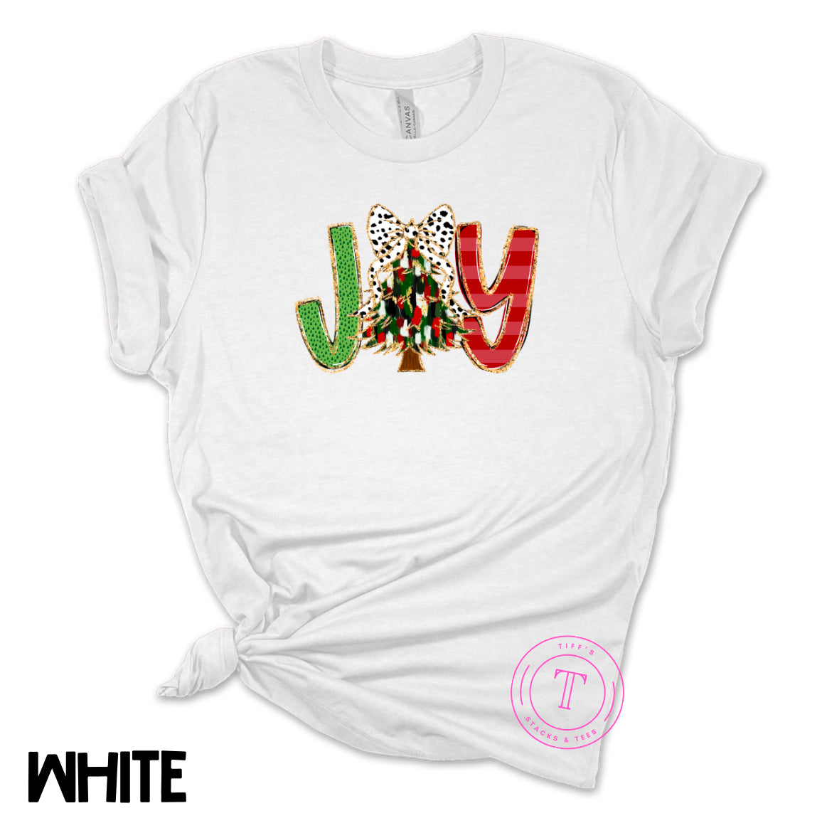 Joy Christmas Tree Coquette