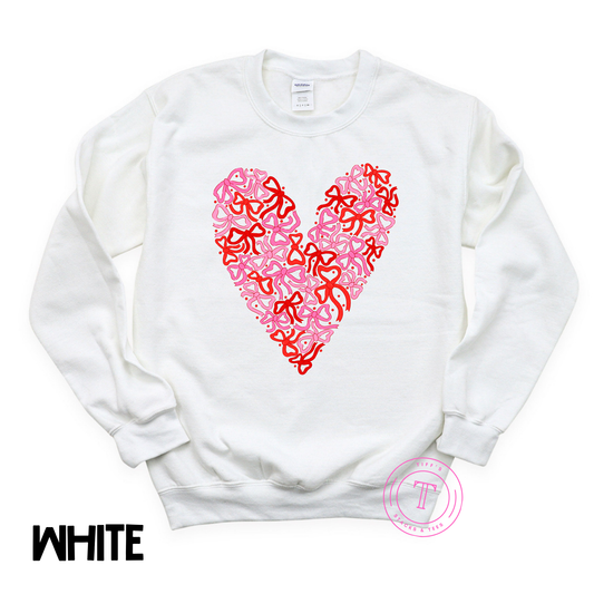 Valentine's Coquette Bow Heart Youth